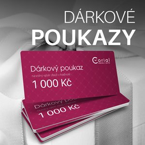 Dárkové poukazy na nákup v prodejnách Corial